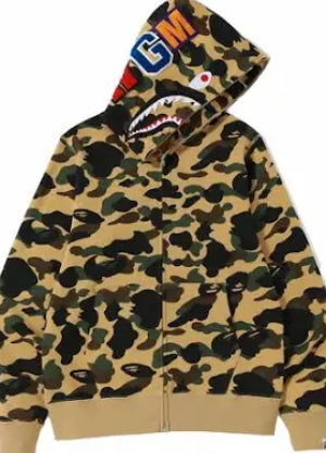 Camo shark hoodie