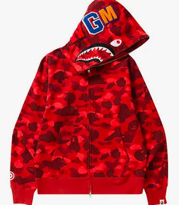 Camo shark hoodie